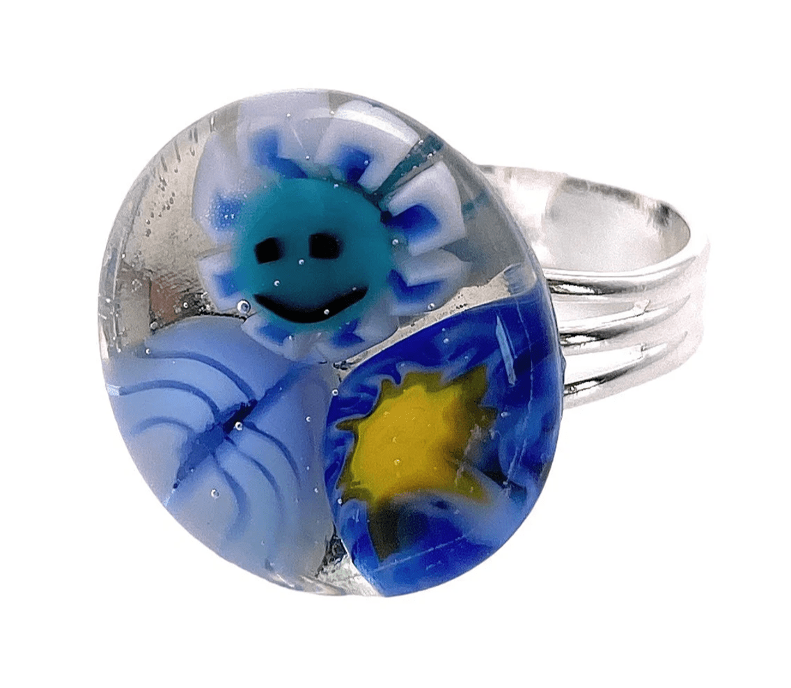 Handmade Glass Ring - Calon Glass & Murano Passion