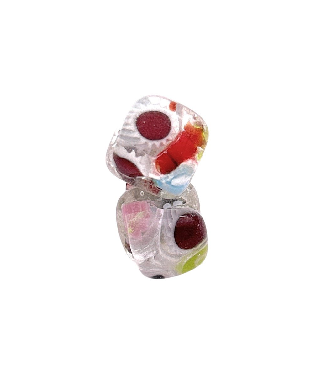 Murano Glass Earrings, Millefiori Glass Earrings, Murano Stud Earrings - Calon Glass & Murano Passion - Murano Glass Earrings
