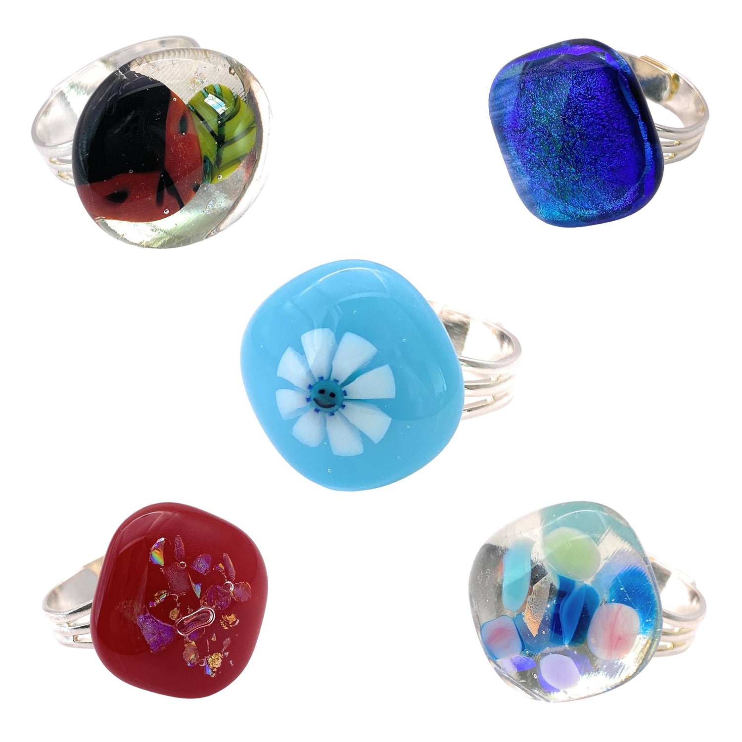 Calon Glass Rings - Calon Glass & Murano Passion