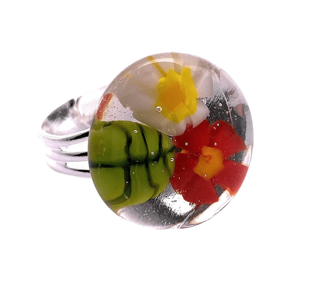 Handmade Glass Ring - Calon Glass & Murano Passion