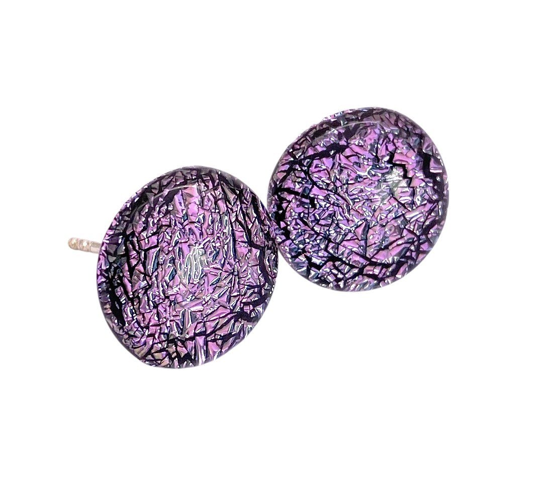 Handmade Dichroic Glass Earrings - Calon Glass & Murano Passion