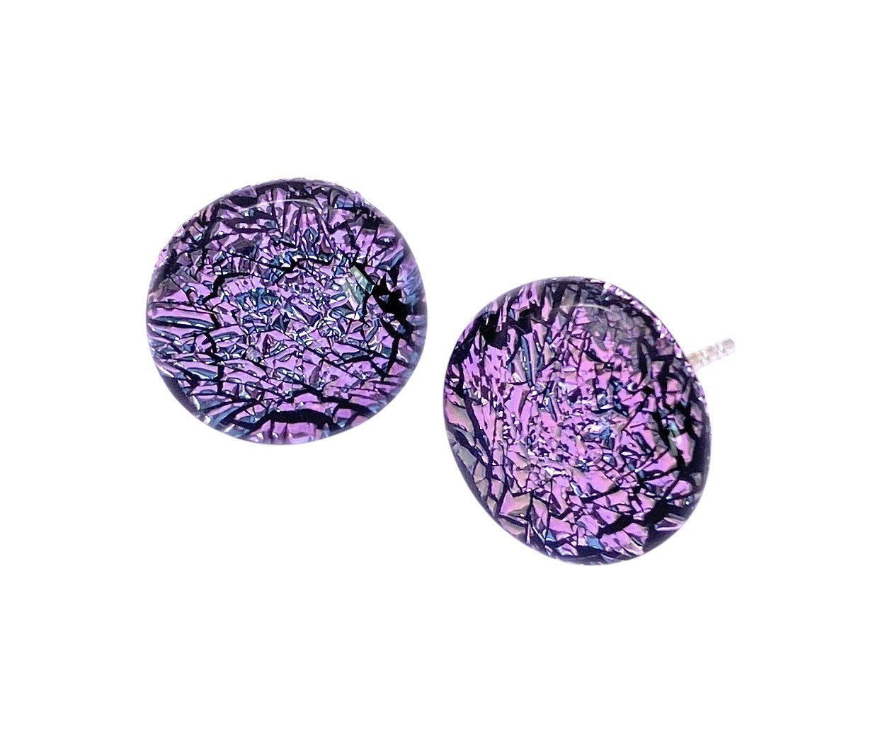 Handmade Dichroic Glass Earrings - Calon Glass & Murano Passion