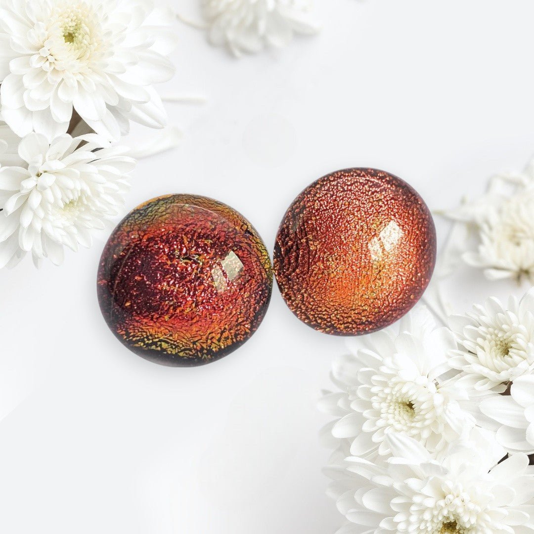 Handmade Dichroic Glass Earrings - Calon Glass & Murano Passion