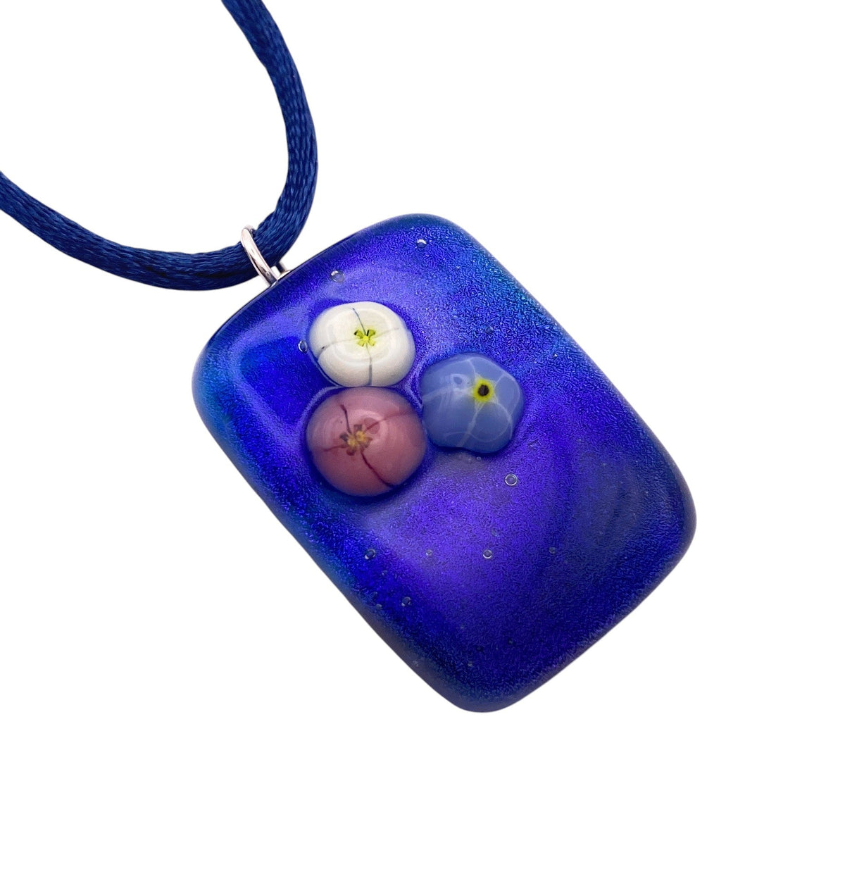 Handmade Dichroic Glass Pendant - Calon Glass & Murano Passion