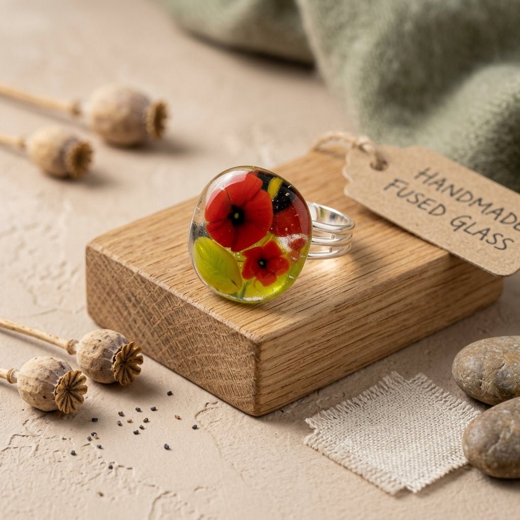 Handmade Glass Ring - Calon Glass & Murano Passion