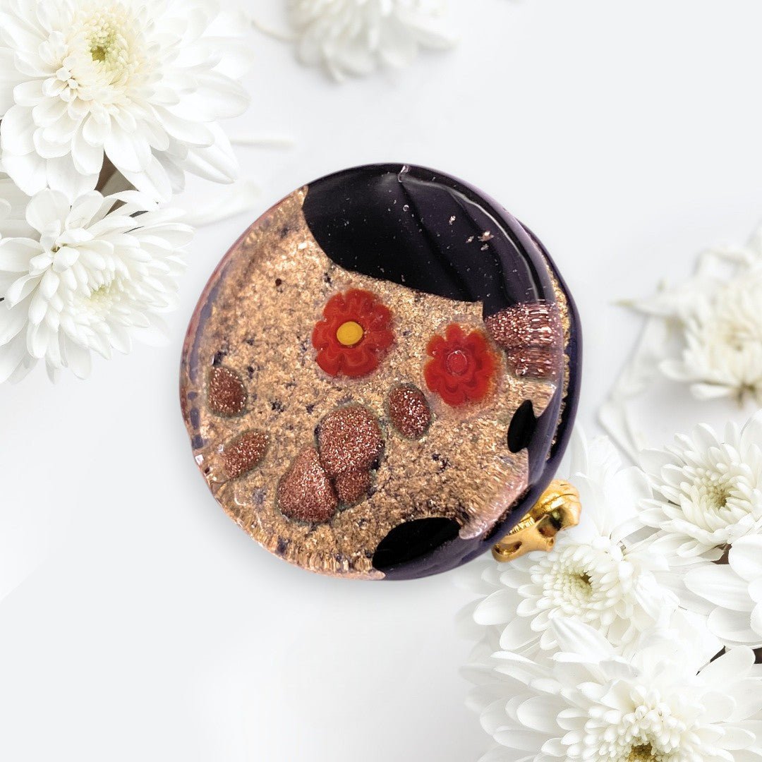 Murano Glass Brooch - Calon Glass & Murano Passion