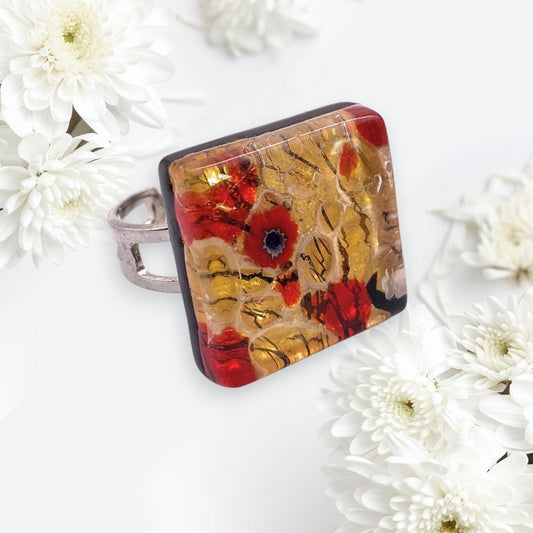 Murano Glass Ring - Calon Glass & Murano Passion