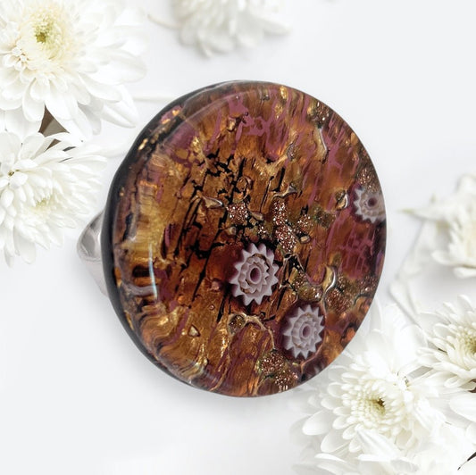Murano Glass Ring - Calon Glass & Murano Passion