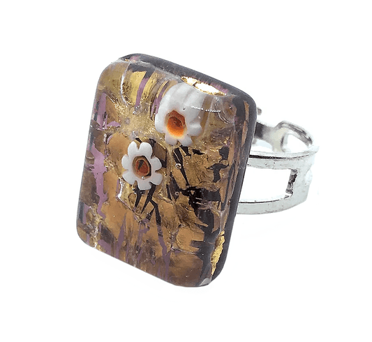Murano Glass Ring - Calon Glass & Murano Passion